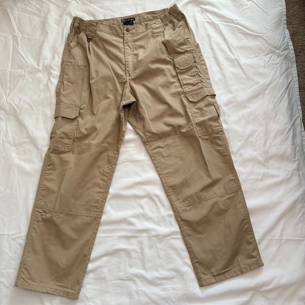5.11 Tactical Series Cargo Pants Khaki Tan Utility Size 38 x 30 - Picture 2 of 6